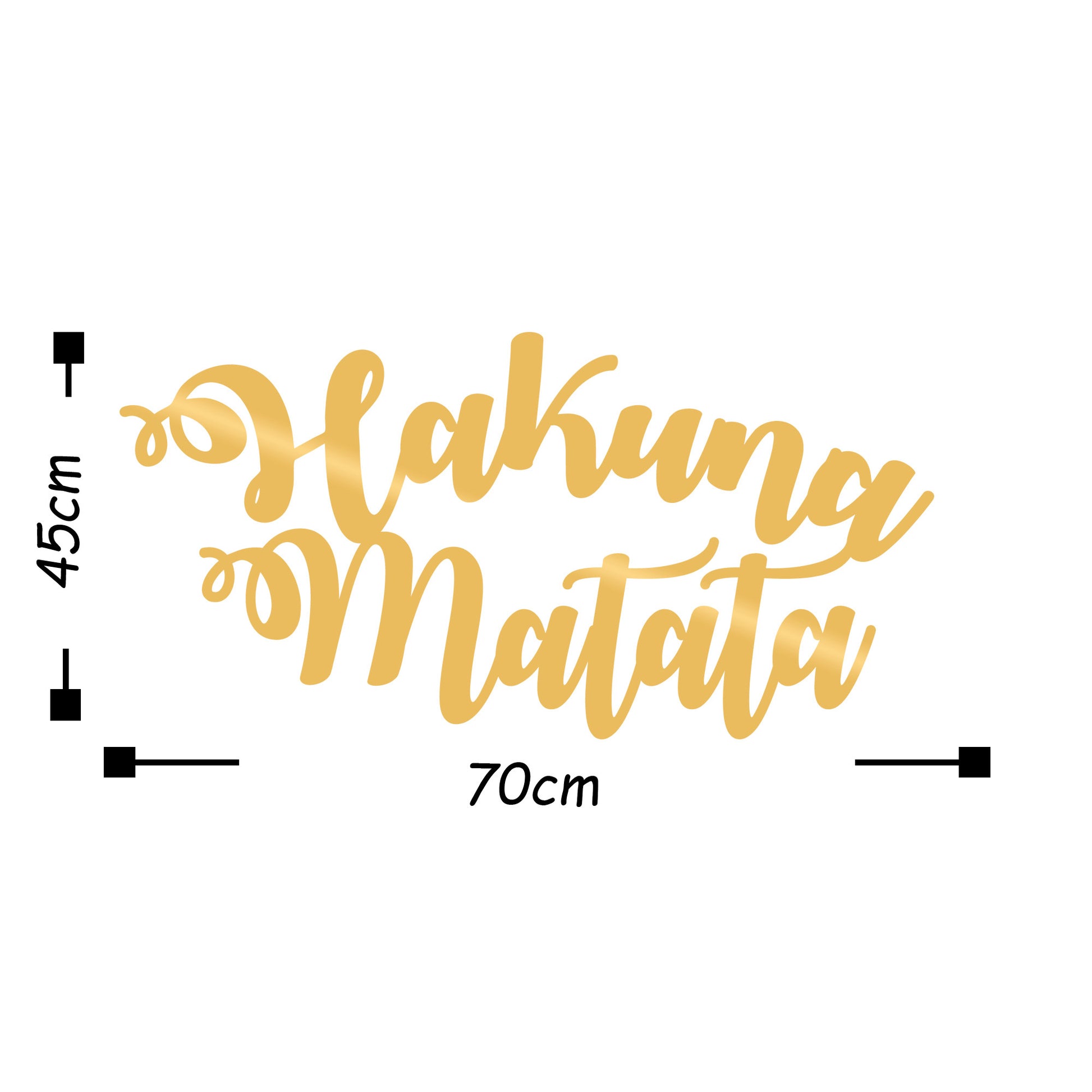 TAKK Hakuna Matata - Gold - NordlyHome.dk