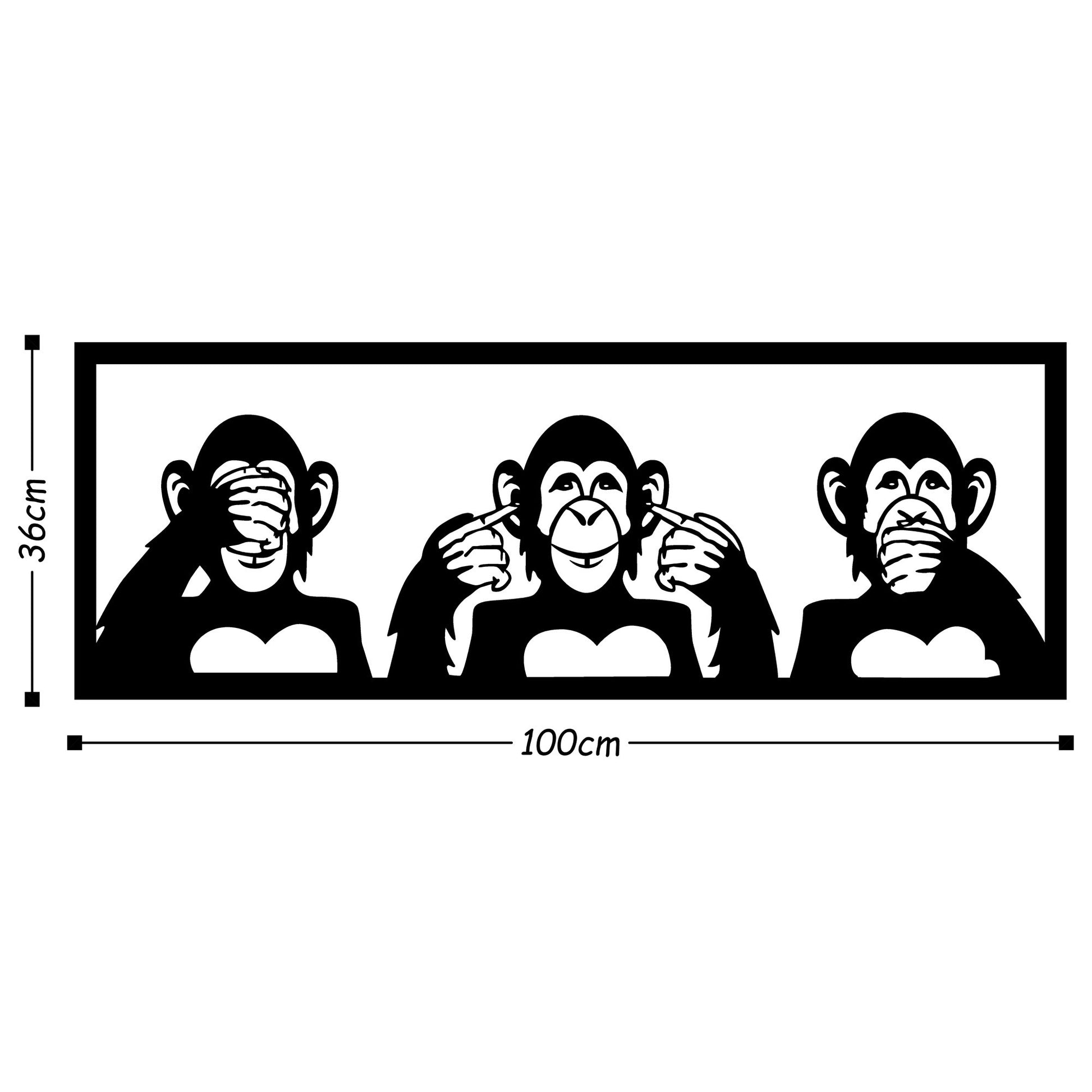 TAKK Three Monkeys - L - NordlyHome.dk