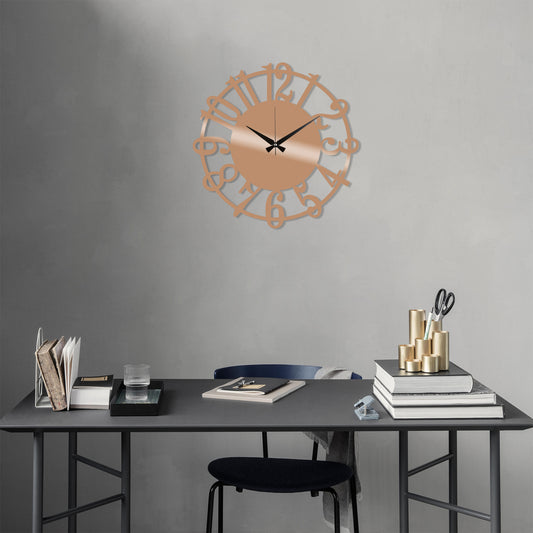 TAKK Metal Wall Clock 15 - Copper - NordlyHome.dk