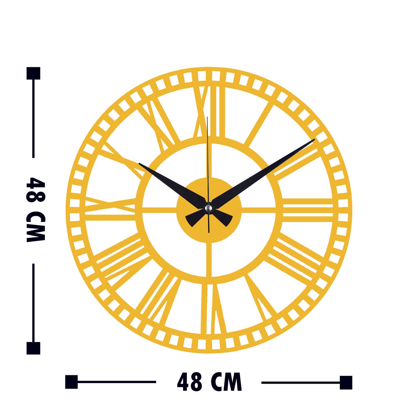 TAKK Metal Wall Clock 10 - Gold - NordlyHome.dk