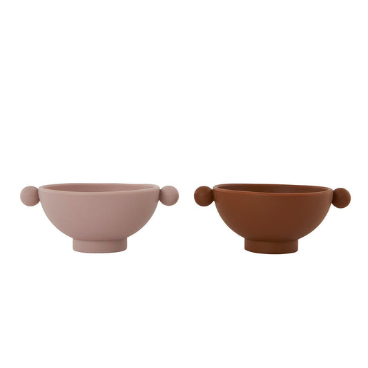 Tiny Inka Bowl - 2 st - Karamell / Rosa