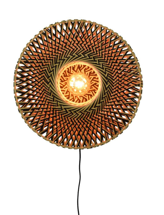 Det handlar om RoMi | Vägglampa Bali dia.44x12cm svart/natur, S