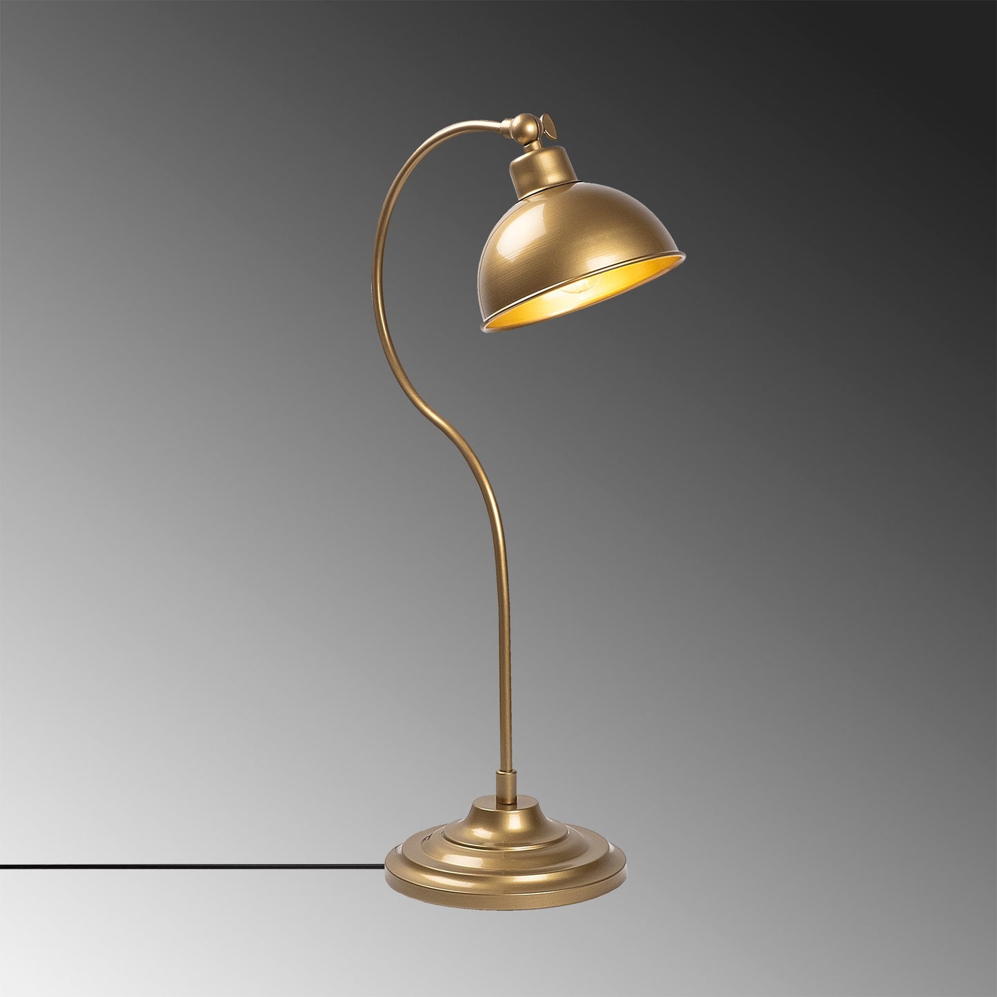 Bordlampe - Guld