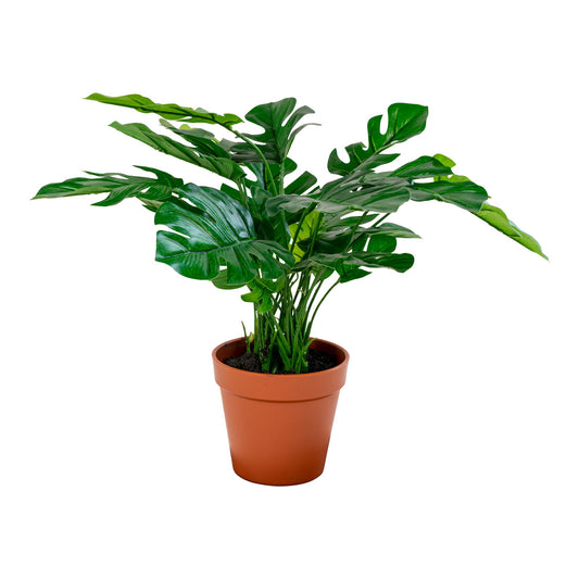 Monstera - Kunstig plante, grøn, 45 cm