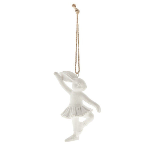 Semina Påskeophæng Ballerina H9,5 cm. hvid