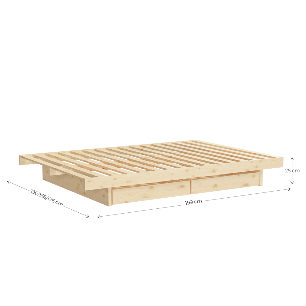 KANSO BED RAW 180 X 200-10
