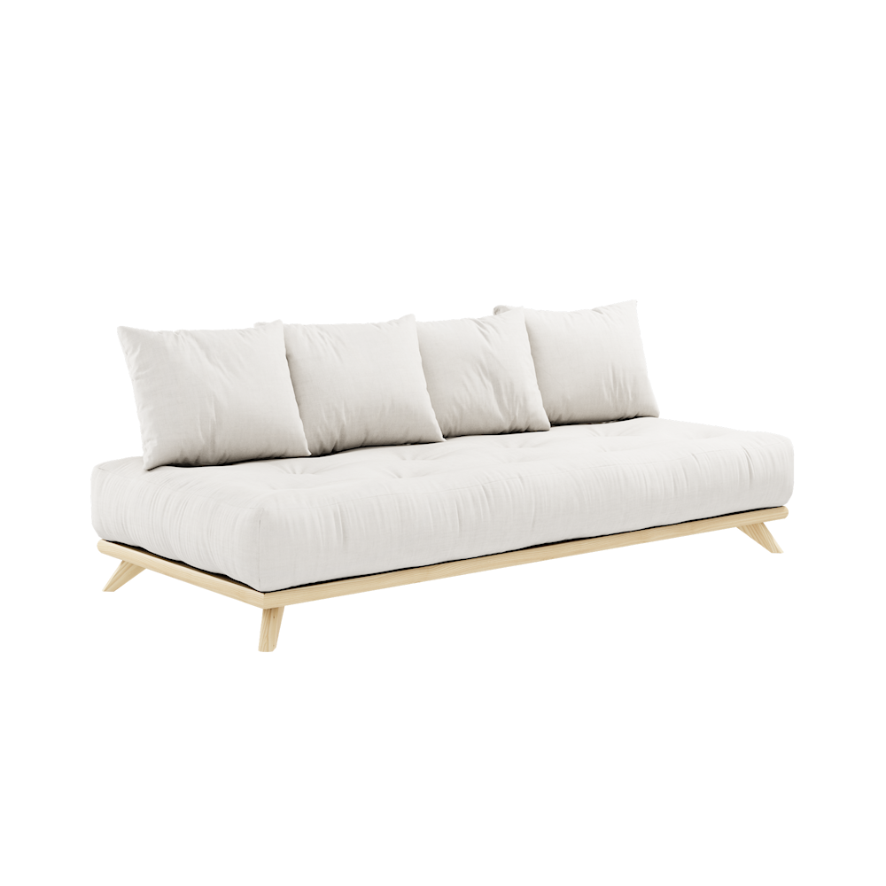 SENZA DAYBED CLEAR LACQUERED W. SENZA DAYBED MATTRESS SET NATURAL-0