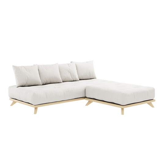 SENZA DAYBED CLEAR LACQUERED W. SENZA DAYBED MATTRESS SET NATURAL-1