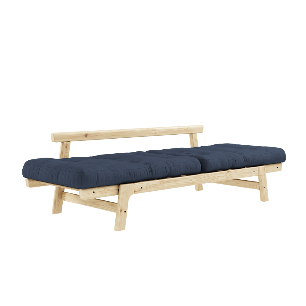 STEP CLEAR LACQUERED W. STEP MATTRESSES NAVY-2