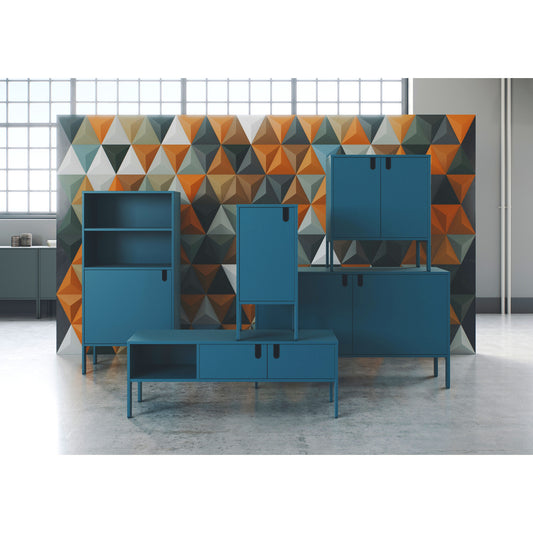 Tenzo | Uno - TV-möbel 2D W137, Blå