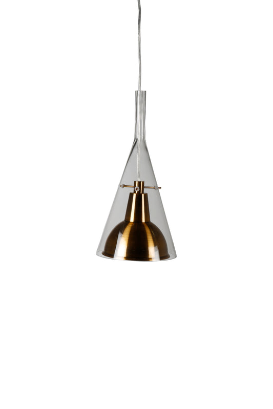 Venture Design | Sirius Taklampa klarglas med guld Stål D25*H40