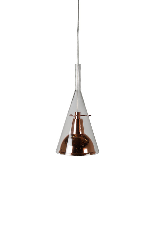 Venture Design | Sirius Taklampa klarglas med koppar Stål D25*H40