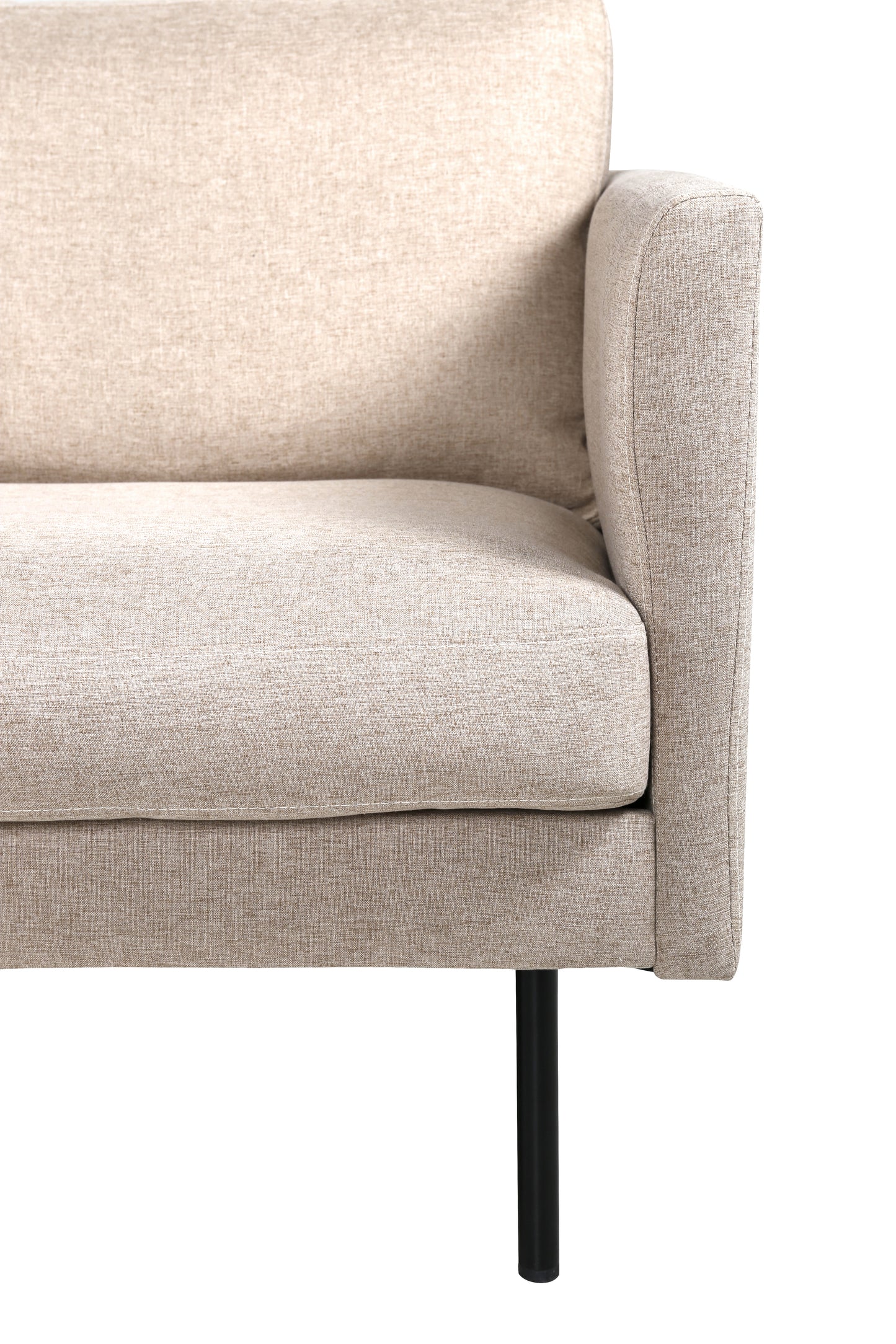 Venture Design | Zoom 2-personers soffa - Svart/beige tyg