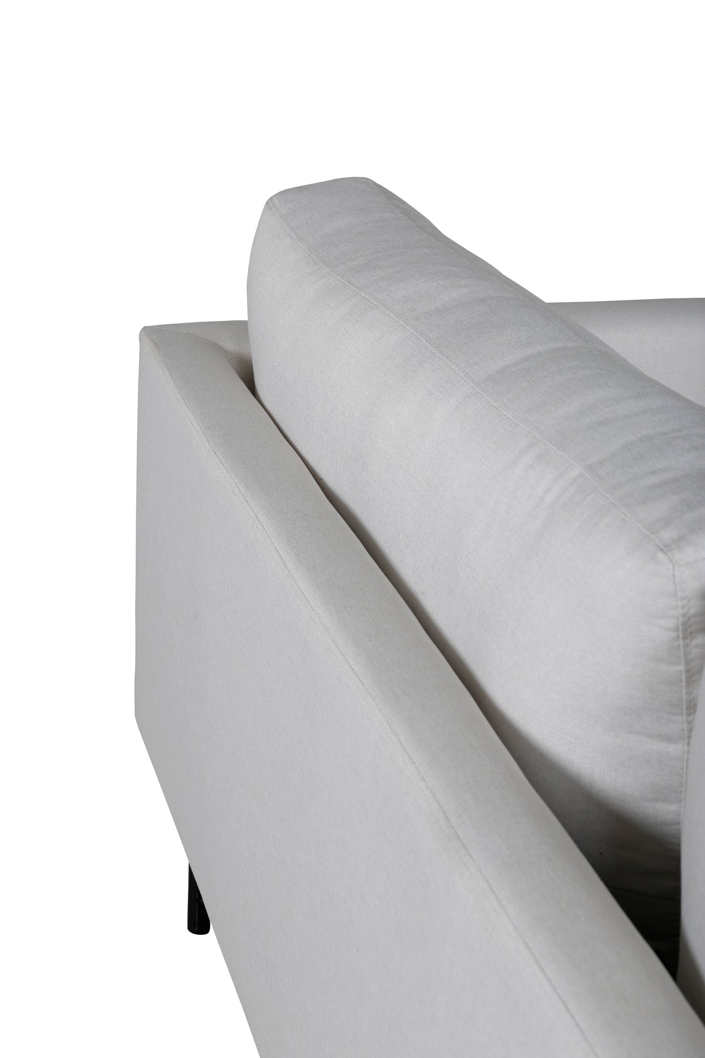 Venture Design | Zoom 2-personers soffa - Svart / Ljus beige tyg