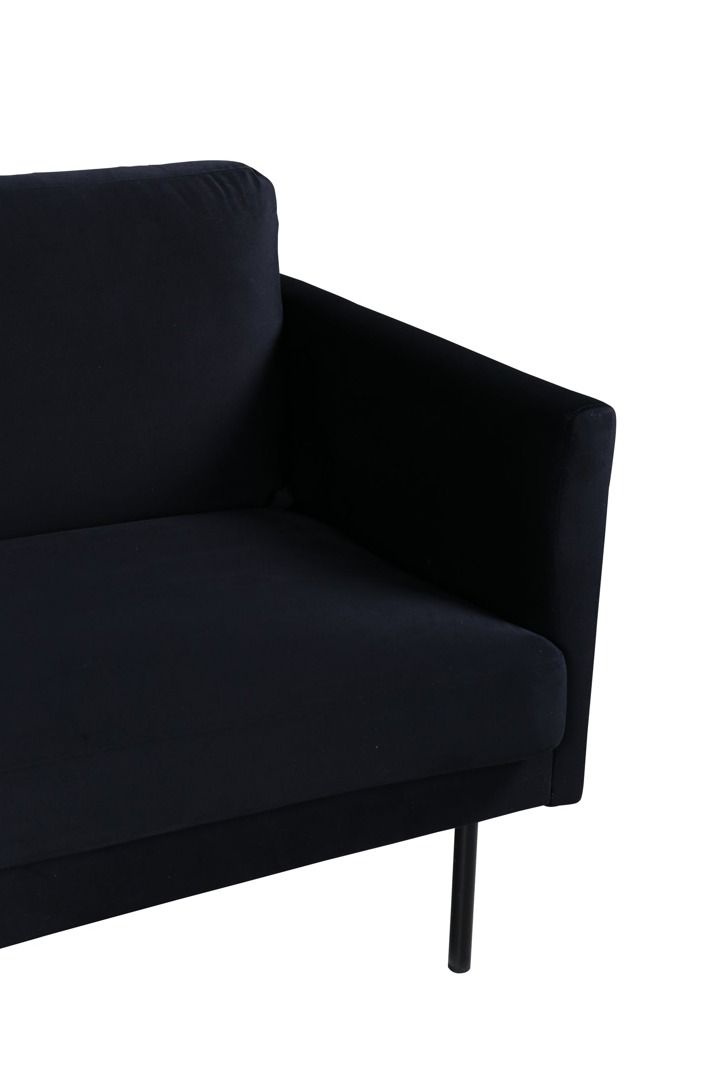Venture Design | Zoom 2-personers soffa - Svart / Svart velour