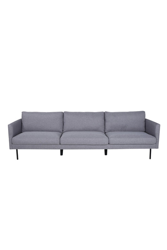 Venture Design | Zoom 3-sits soffa - Svart/stålgrå tyg