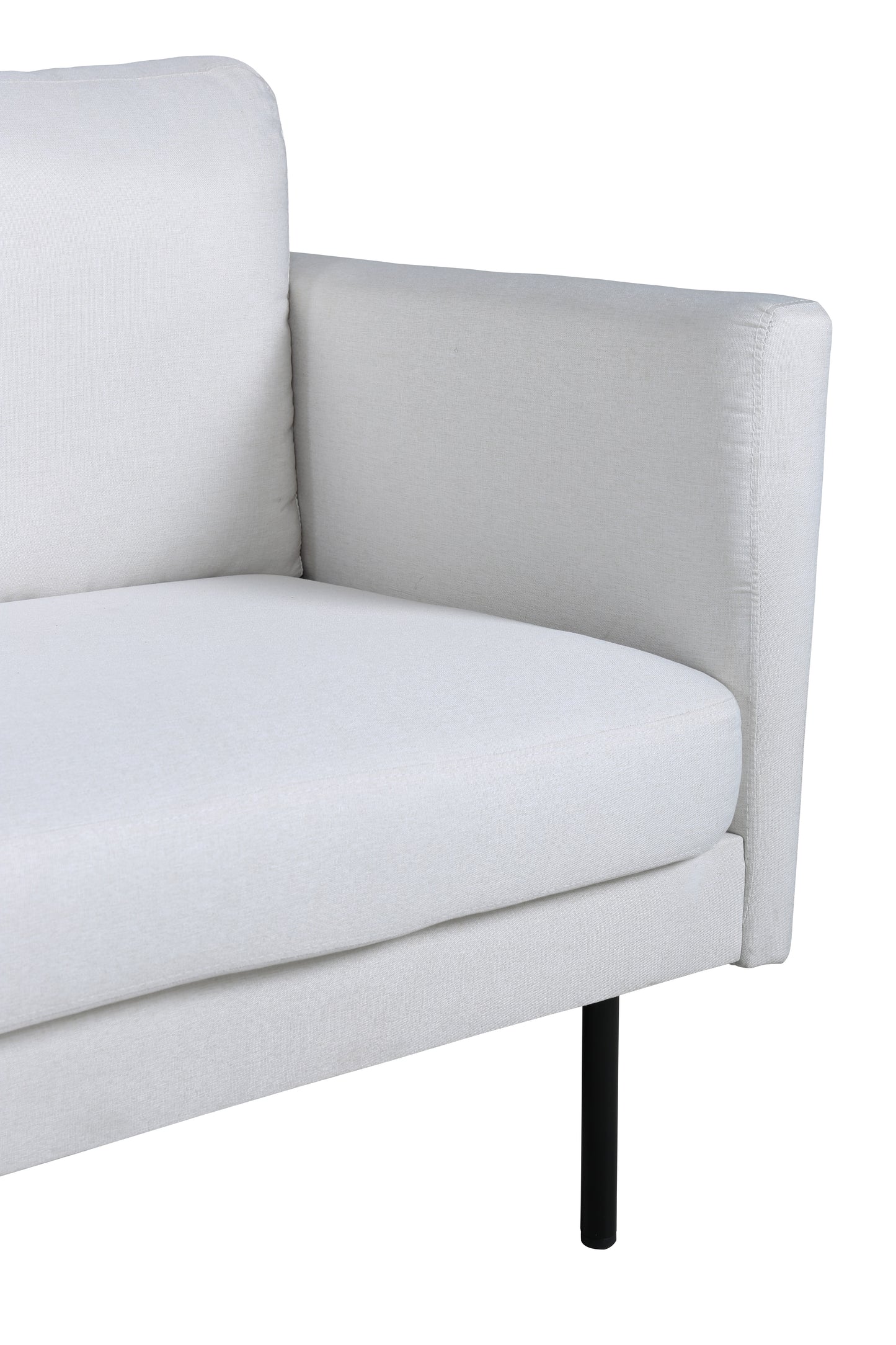 Venture Design | Zoom 3-personers soffa - Svart / Ljus beige tyg