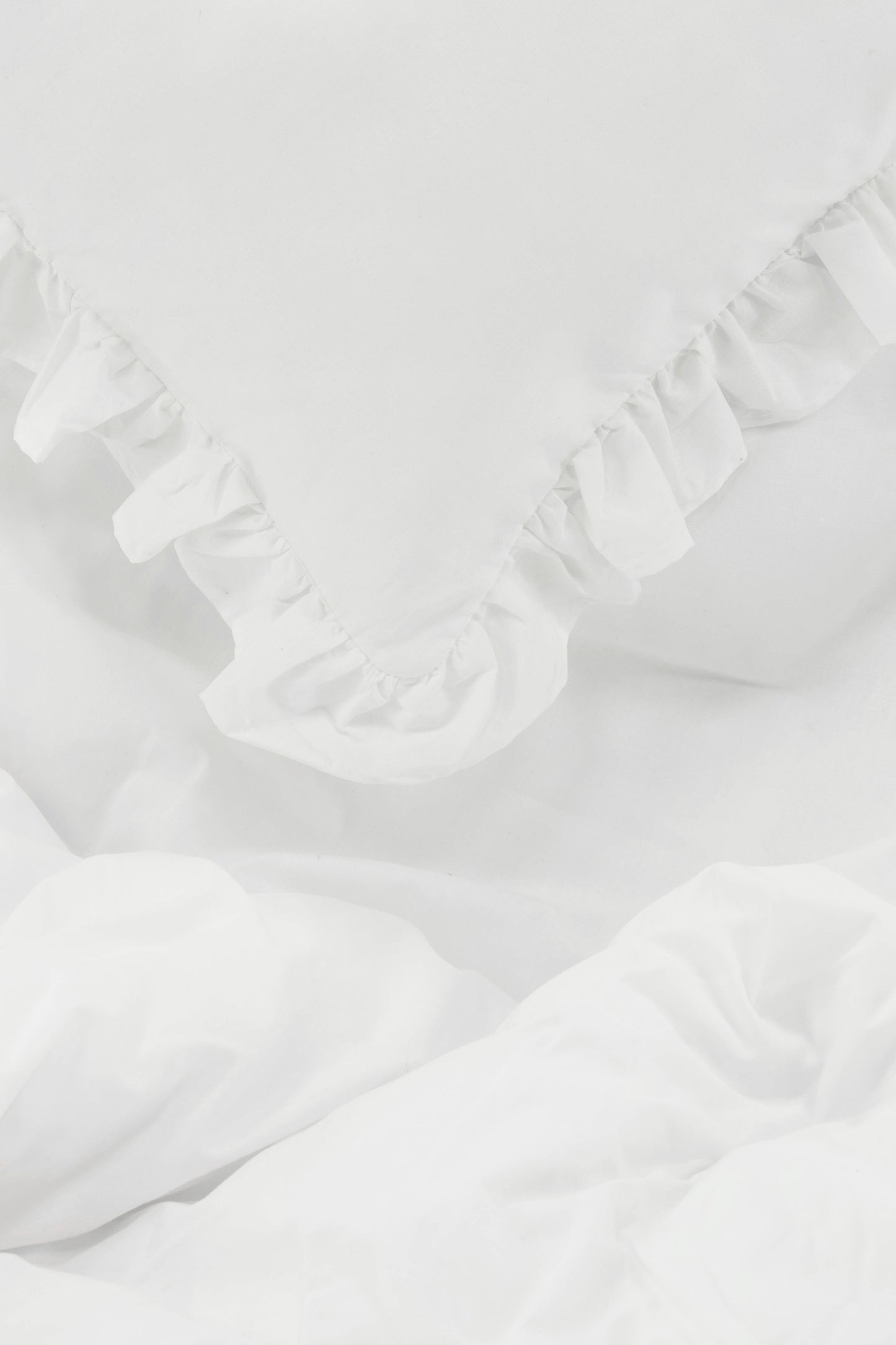 Venture Design | Levi Sängkläder Bomull med volang - Vit / - 240*220