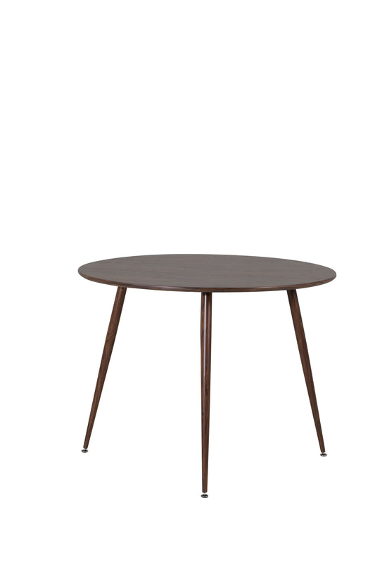 Venture Design | Plaza - Runt bord 100 cm - Skiva i valnöt - Ben i valnöt