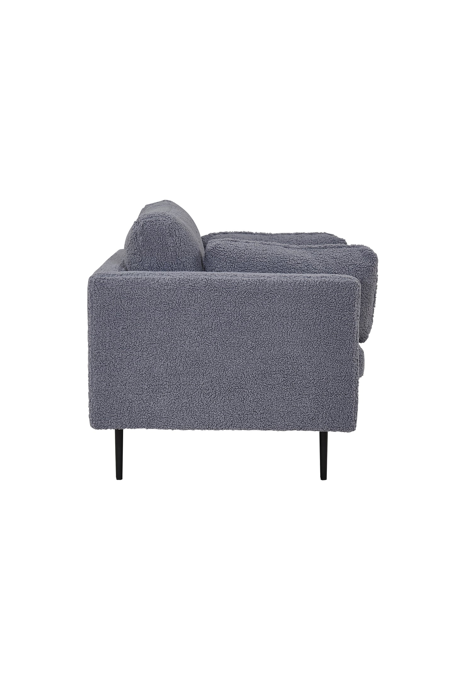 Venture Design | Boom Lounge Chair - Teddy Tyg Mörkgrå