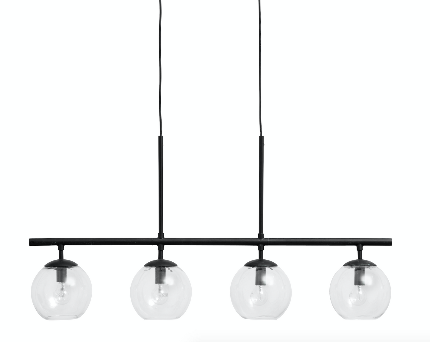 Globe lampa, 4-i-ett, svart, hängande