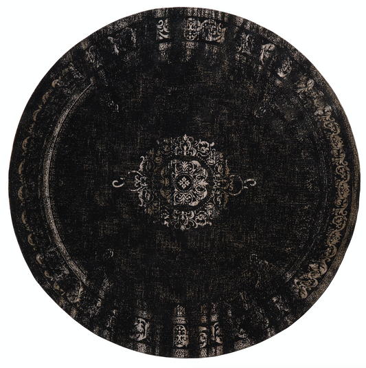 Grand Woven matta, mörkgrå / svart 140