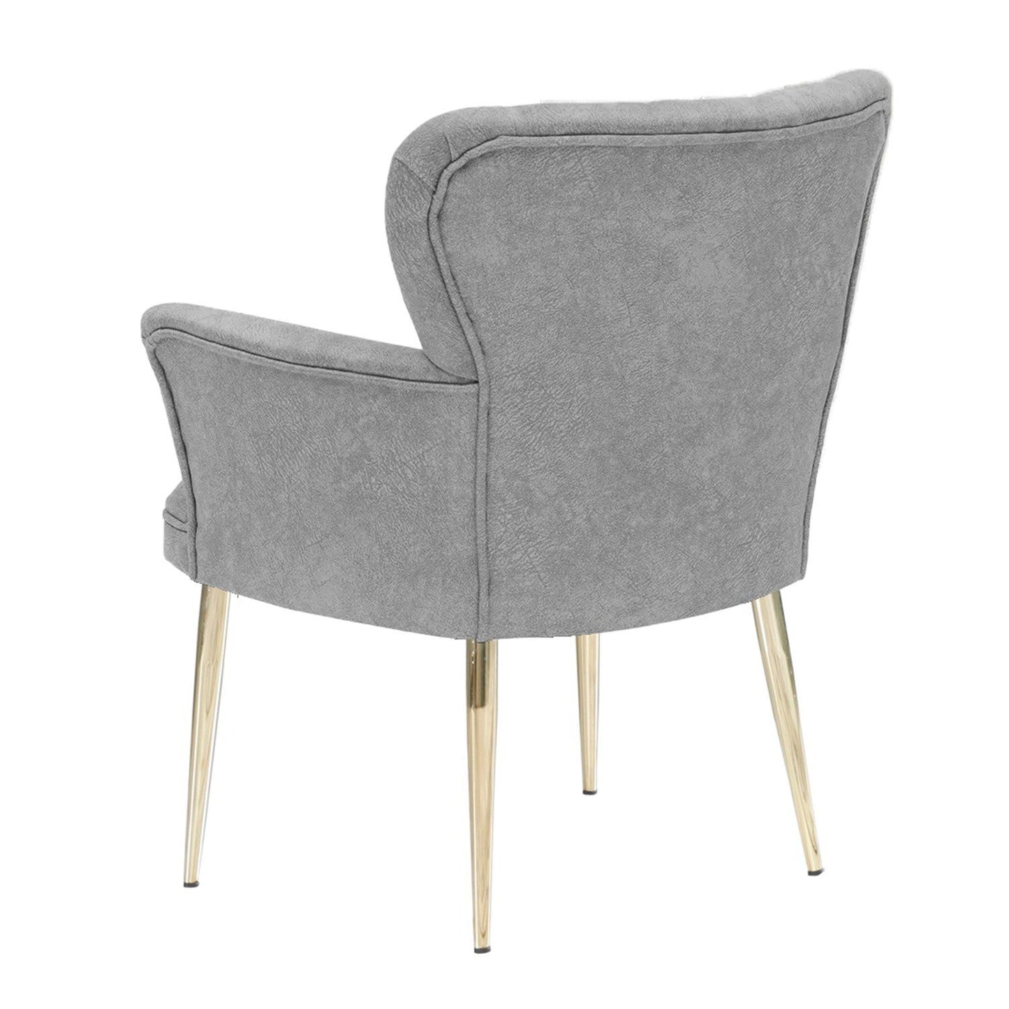 Paris Gold Metal - Creme - Wing Chair