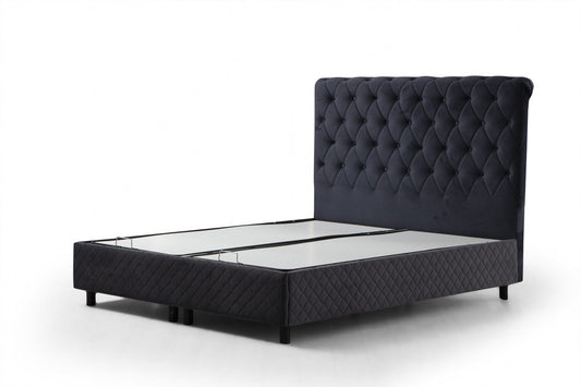 Sonata 150 x 200 - Anthracite - Double Bed Base & Headboard