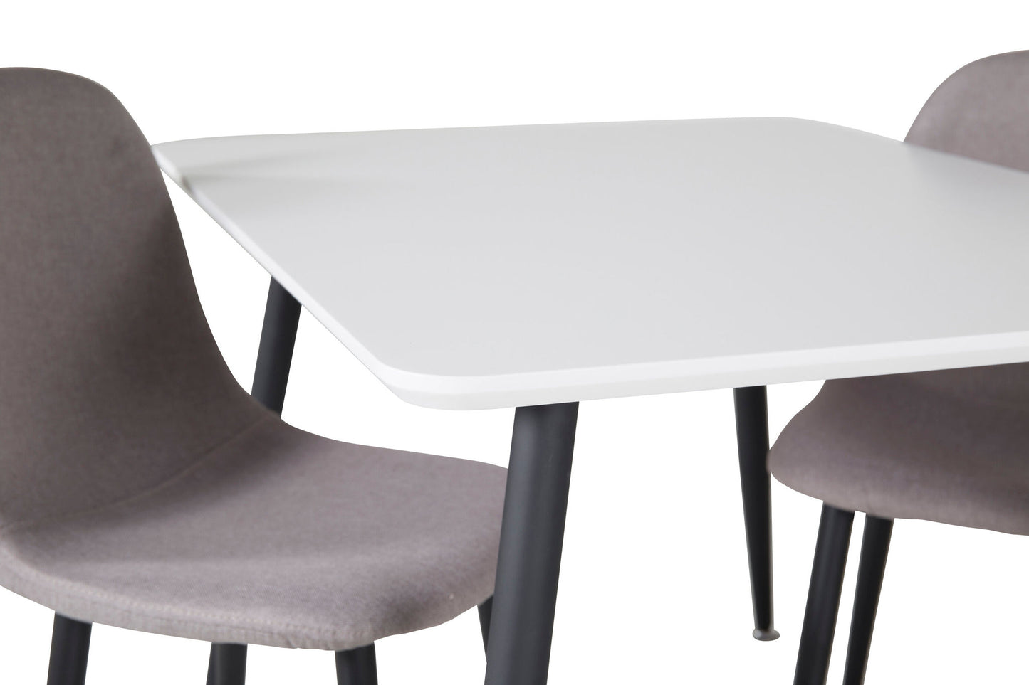 Polar spisebord 80*60 XXS - Hvid / sort +polær spisestol XXS - Grå _2