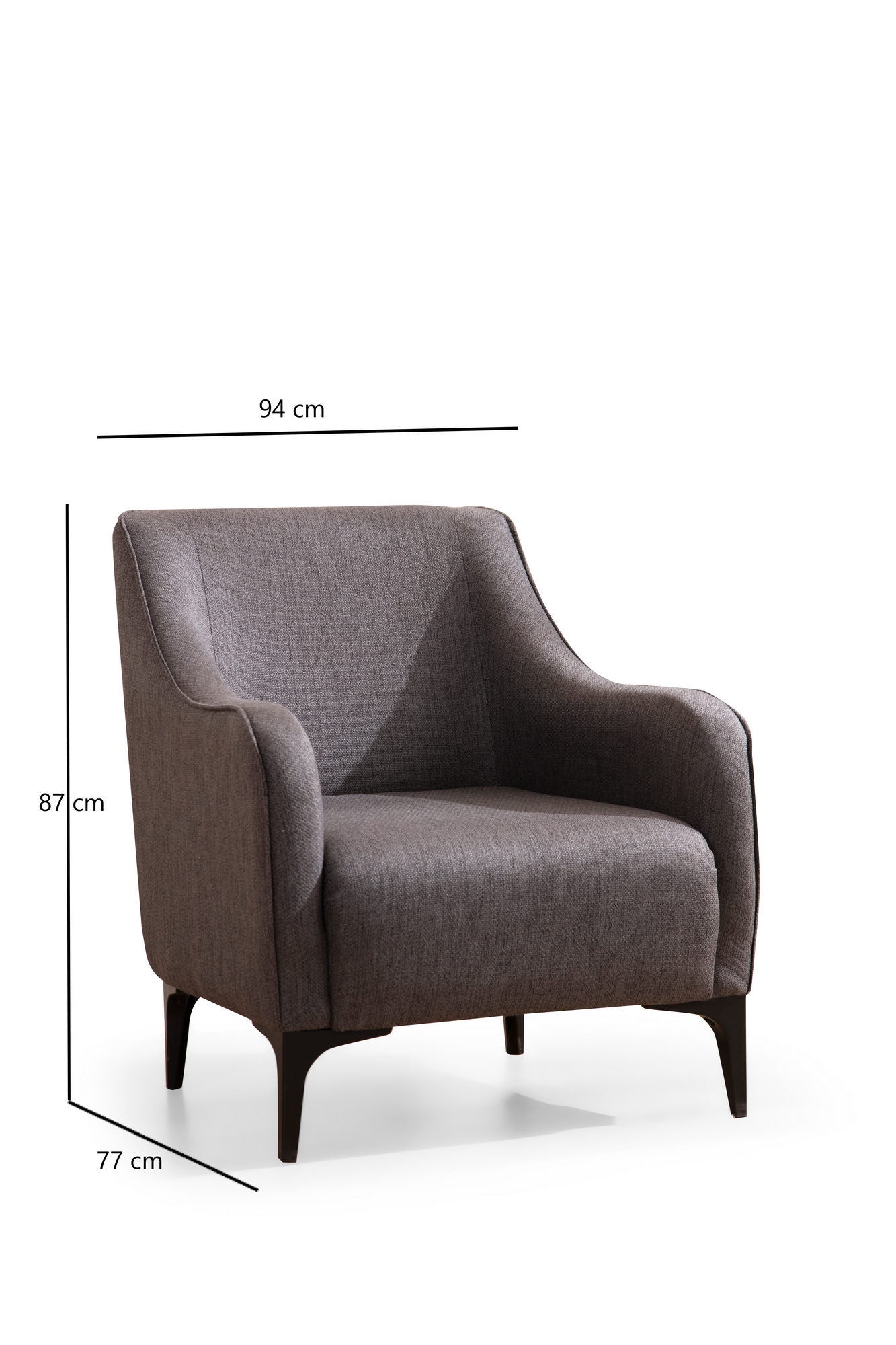 Belissimo - Mørkegrå - Wing Chair