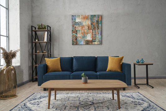 Kale Velvet - Oliegrøn - 3-sæders sofa