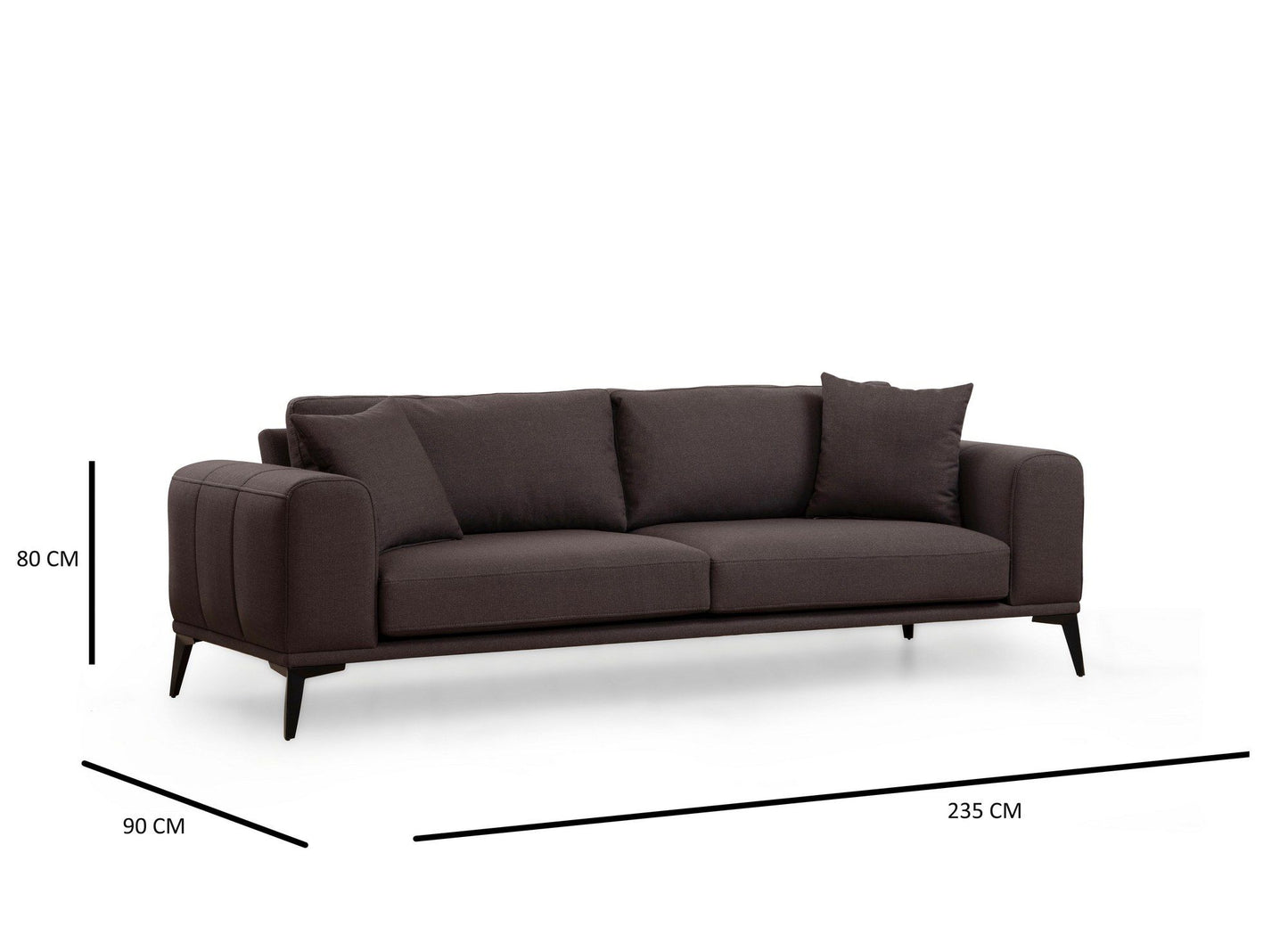 Kenzo 3 - Grå - 3-sæders sofa