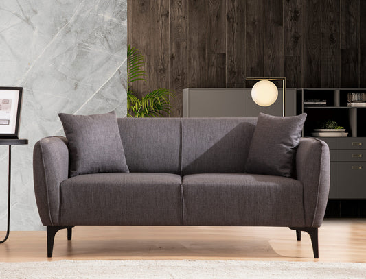 Belissimo - Mørkegrå - 2-sæders sofa