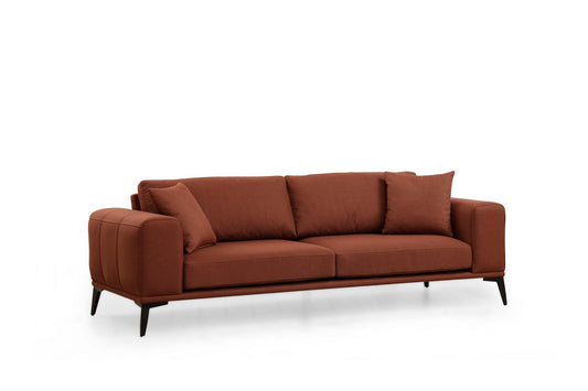 Kenzo 3 - Fliserød - 3-sæders sofa
