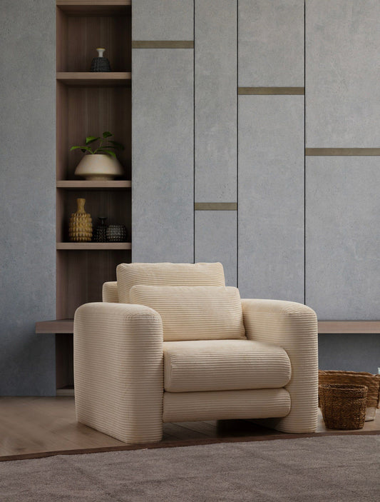 Lily Beige - Wing - Wing Chair