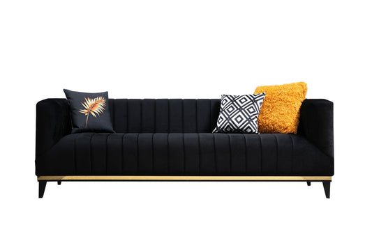 Bellino - Sort - 3-sæders sofa