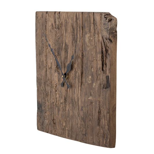 Kreativ samling | Sarai klocka, brun, återvunnet trä