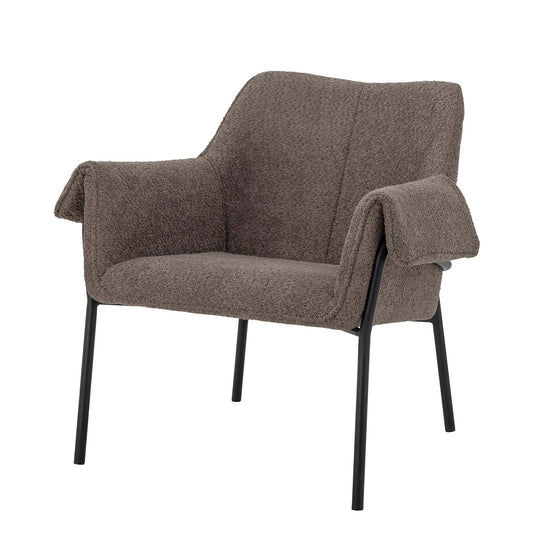 Bloomingville | Fendi Lounge Chair, brun, polyester