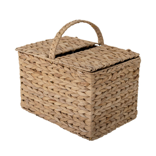 Bloomingville | Jasmy Basket med lock, Nature, Vattenhyacint