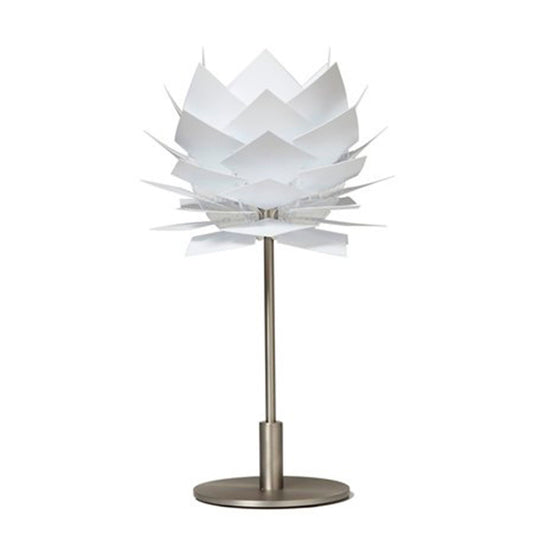 Pineapple høj bordlampe hvid/stål