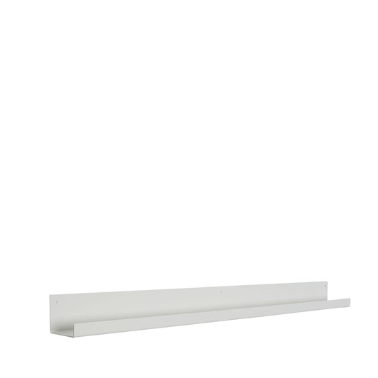 Hübsch | Care - Stor fotohylla för vägg i ljusgrå metall med kant