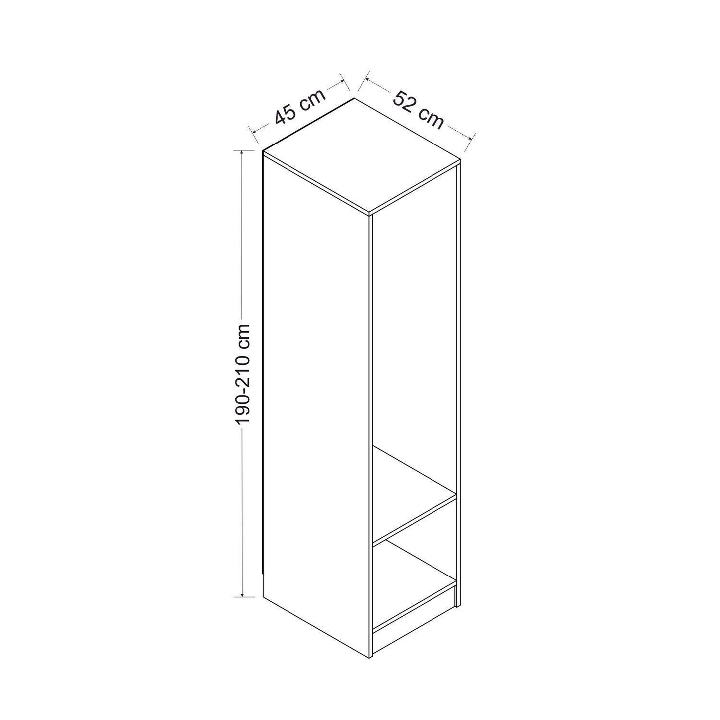 Kale 210 - Hvid - Garderobe