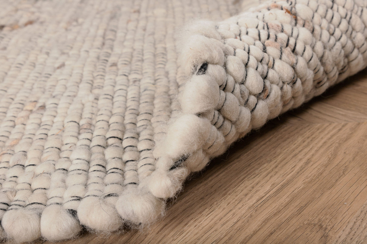 Loump Wool Carpet - 160*230- Hvid/beige