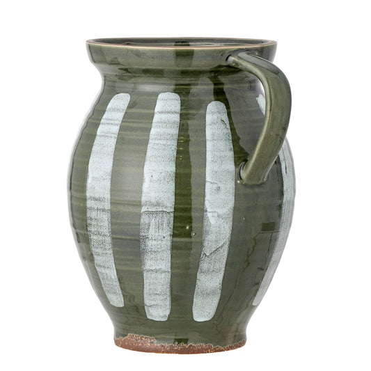 Frigg Vase, Grøn, Stentøj