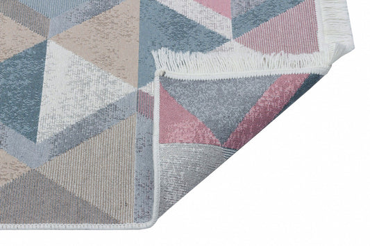 Ar 10 - blå, lyserød - tæppe (120 x 180)