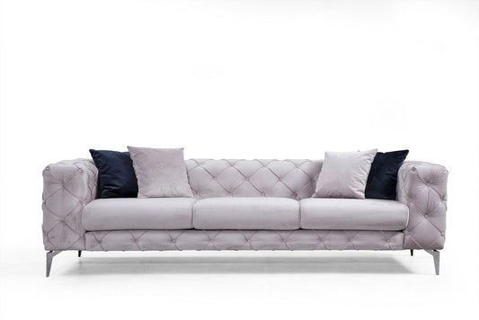 Como - Lysegrå - 3-sæders sofa