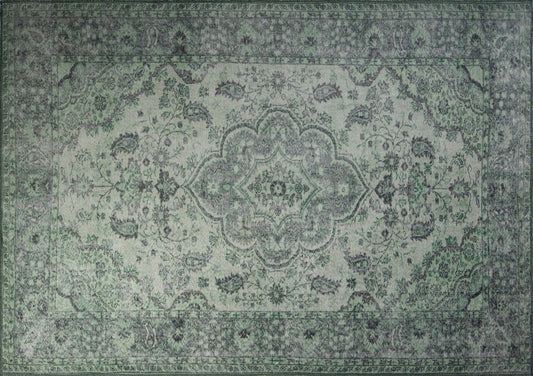 Blues Chenille - Grøn AL 139 - Halltæppe (75 x 230)