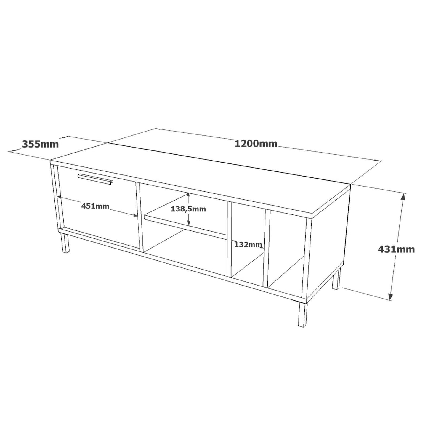 RT2 - KE - TV skænk