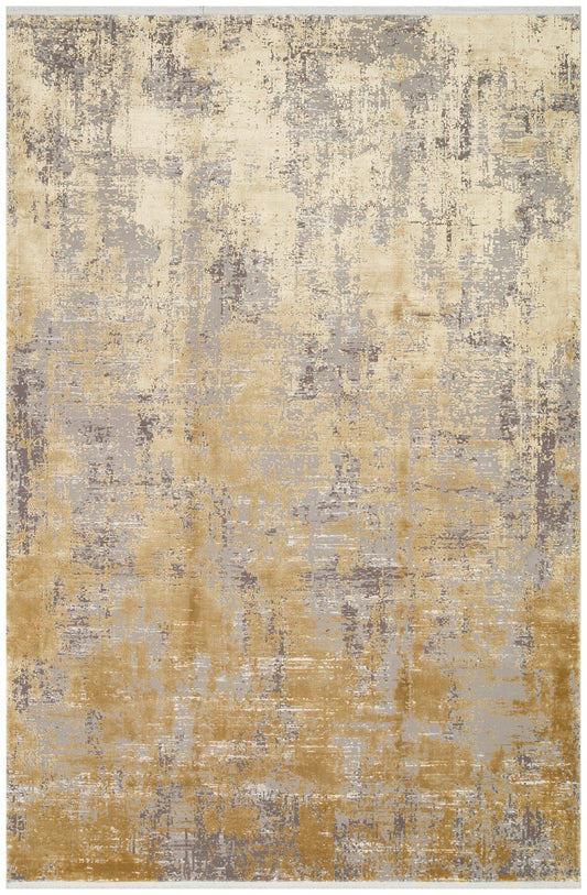 Fs 30 - grå, guld - tæppe (240 x 340)