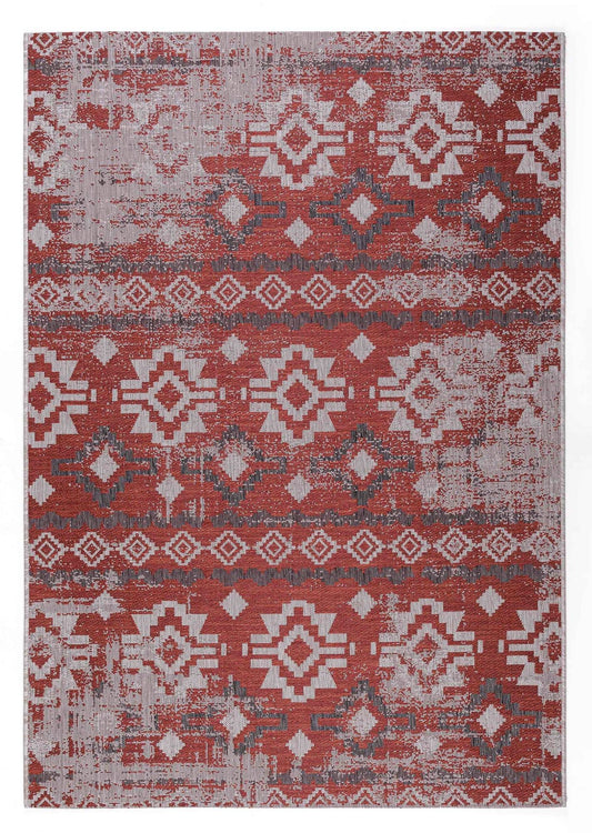02006A - Grå, Rød - Tæppe (200 x 290)